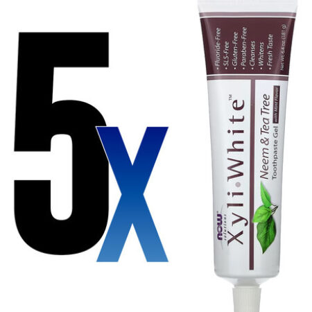 Creme Dental Now Foods Xyliwhite Neem E Tea Tree, 6,4oz 5un - Imagem 2