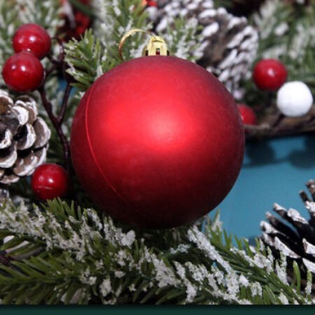 Conjunto De Bolas De Natal De Cor Sólida/fosco/glitter, 100 - Imagem 6
