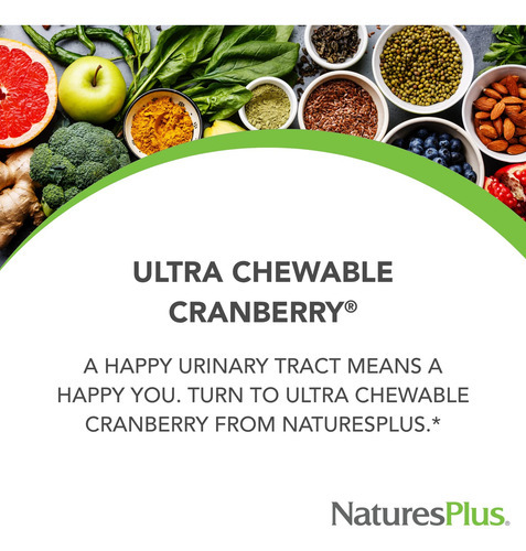 Suplemento Nature"s Plus Ultra Mastigável De Cranberry 200 M - Imagem 3