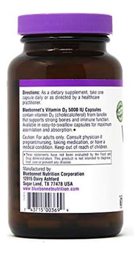 Cápsulas Vegetais De Vitamina Diu Bluebonnet, Contagem De 1 - Imagem 8