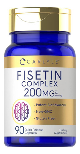 Suplemento Complexo Carlyle Fisetin | 200mg | 90 Cápsulas |