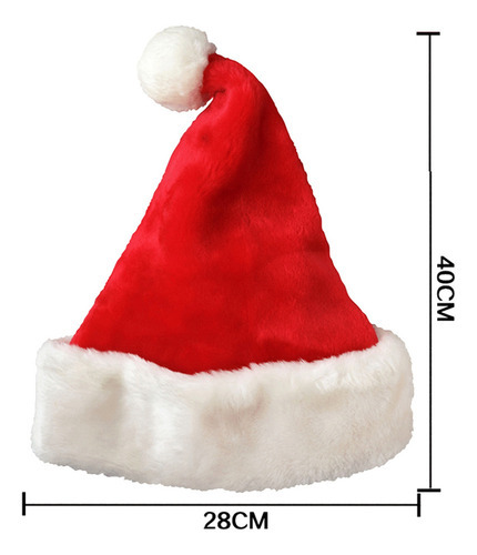 2x Chapéu De Papai Noel, Chapéu De Natal, Traje De Natal E - Imagem 4