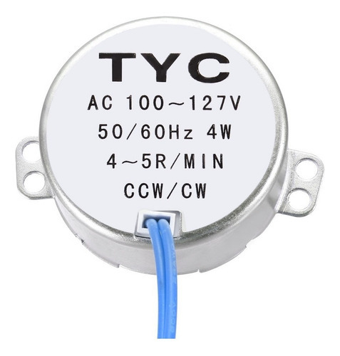 Motor Sincrônico Ca 100-127v 4-5 Rpm 50-60hz Cw/ccw 4w - Imagem 2