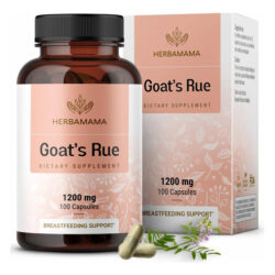 Herbamama Goats Rue Capsules - 1200mg Galega Officinalis For