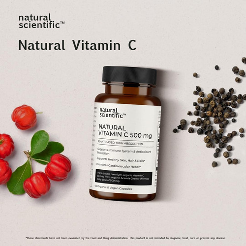 Suplemento Científico Natural De Vitamina C 500 Mg Para Supo - Imagem 7