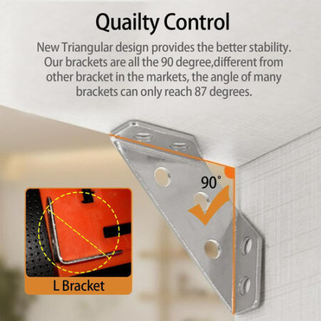 Conector Fixo De Ângulo 50 ×, Estrutura De Suporte Triangula - Imagem 6