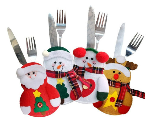 Hhh 12pcs Mesa Decoração Natal Enfeite Porta Natalinos