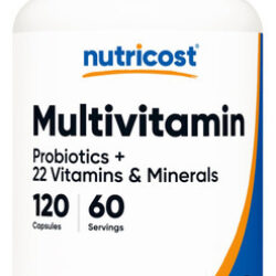 Suplemento Multivitamínico Nutricost Com Probióticos 120 Cáp