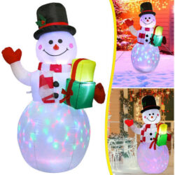 X Decorações Infláveis De Jardim De Boneco De Neve Com Luz