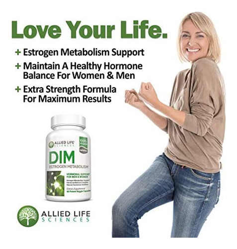 Suplemento Dim, 300 Mg De Diindolilmetano Plus Comprimidos - Imagem 3