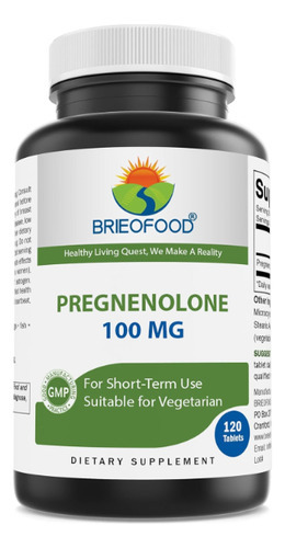 Brieofood Pregnenolona 100 Mg 120 Comprimidos - Suplemento D