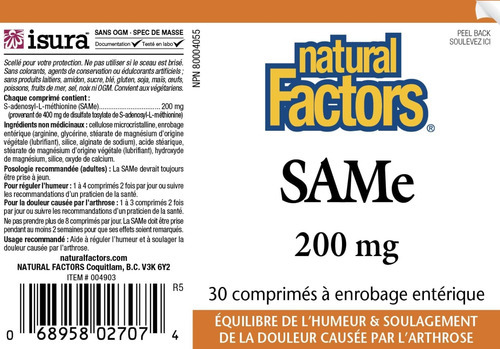 Fatores Naturais - Mesmo 200 Mg, Suporte Para Articulações E - Imagem 4