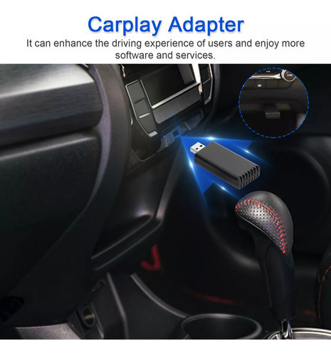 Para A-a Adaptador De Carro Sem Fio Car Play Dongle / - Imagem 3