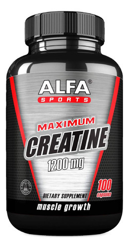 Alfa Vitaminas Creatina Máxima Monohidratada 1200 Mg 100 Cáp