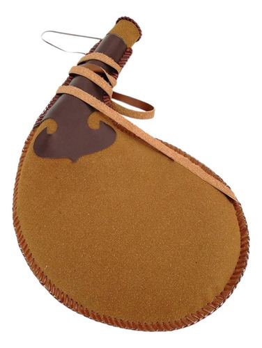Bota Saco Garrafa Bolsa Compacto Leve Odres De 45cm Marrom