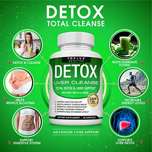 Fórmula De Suporte E Reparo Do Fígado Detox Cleanse - Limpa - Imagem 2