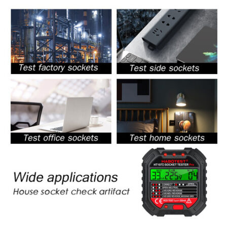 Verificador Da Tomada De 90-250v Gfci Com Exposição Habotest - Imagem 2