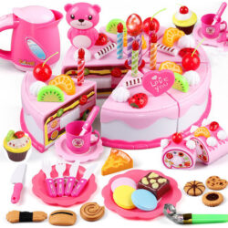 Chá Da Tarde Infantil Com Bolo De Aniversário De Frutas Ilum