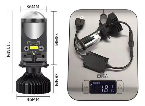 Projetor De Lente De Alta Potência Y6 Farol H4 Led 24000lm - Imagem 10