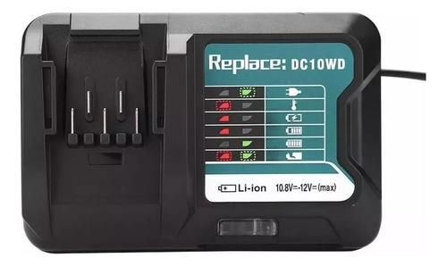 A Carregador Rápido De Bateria De Lítio 10,8-12v Para Makita - Imagem 2