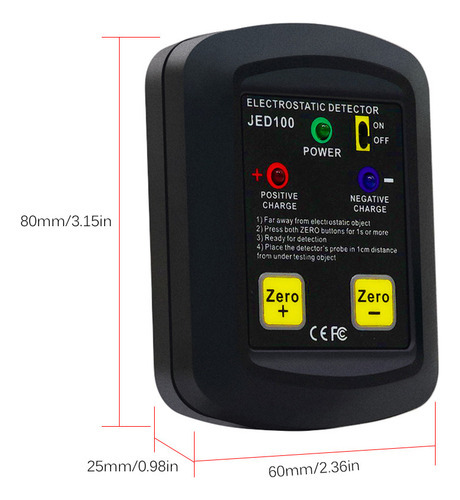 Analisador Eletroestático Portátil Medidor Esd 100v ~ 20kv - Imagem 2