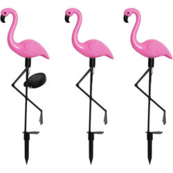Luz Solar De Jardim Em Forma De Flamingo Luz Solar Que Muda