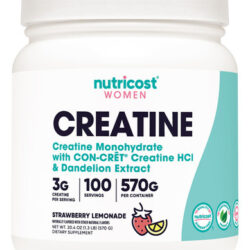 Suplemento Nutricost Creatina Monohidratada Em Pó 300g