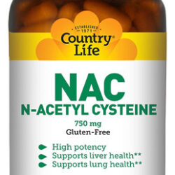Country Life Nac (n-acetil Cisteína), Antioxidante Para O Fí