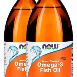 Ômega-3 Fish Oil Now Foods 500ml Sabor Limão Importado 2un