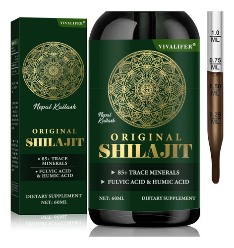 Gotas Líquidas De Resina Shilajit - Shilajit Puro Com Mais D