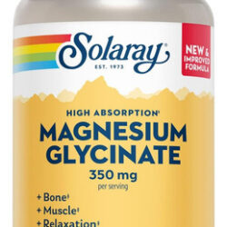 Cápsulas De Glicinato De Magnésio Solaray, Suplemento De Mag