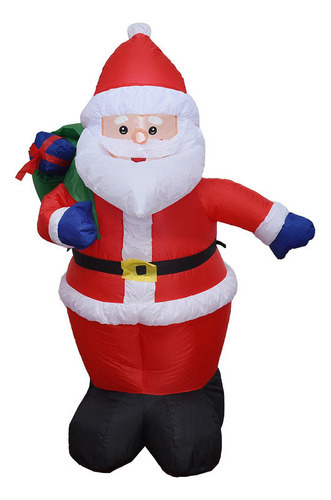 Decorações De Natal Mochila Inflável De 1,2 M Papai Noel - Imagem 2