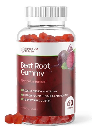 Gomas De Raiz De Beterraba Orgânica Simple Life Nutrition -