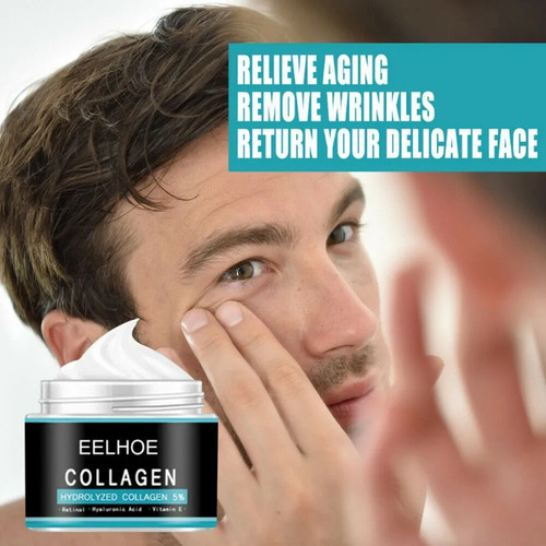 Creme Anti-rugas De Colágeno Masculino 50g - Imagem 4