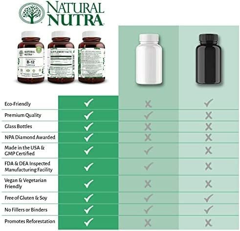 Natural Nutra Vegan Vitamina Bmcg, Suplemento De Cobalamina - Imagem 4