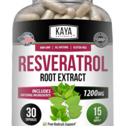 Kaya Naturals - Cápsulas De Resveratrol - Suplemento Antienv