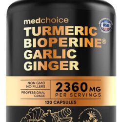 Suplementos 4 Em 1 De Cúrcuma E Alho Com Bioperina 2360 Mg (