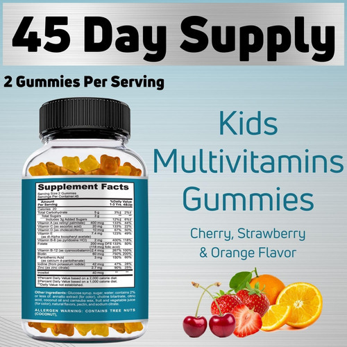 Vitaminas De Goma Nuelation Para Crianças Fornecimento De 45 - Imagem 3