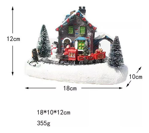 Decoração De Cidade Do Interior Com Trem De Natal Europeu A - Imagem 2