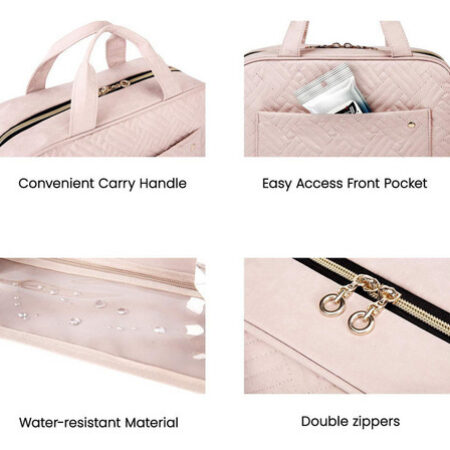 Necessaire Viagem Bolsa Travel Maquiagem Gancho Divisórias - Imagem 6