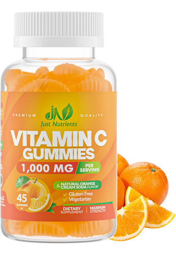 Vitamina C: Apenas Nutrientes, 1000 Mg, 45 Gomitas