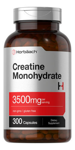 Suplemento Horbäach Cápsulas De Creatina Monohidratada 3500m
