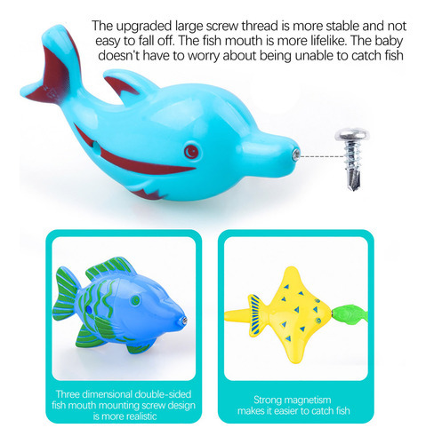 Jogo De Pesca Magnética Summer Toy Conjunto De Piscina De 24 - Imagem 6