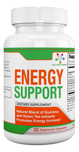 Spectra Vitamins Natural Energy Support 30 Cápsulas - Cápsul