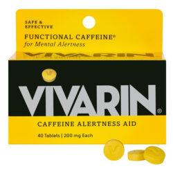 Vivarina, Pílulas De Cafeína, 200mg De Cafeína Por Dose, Com