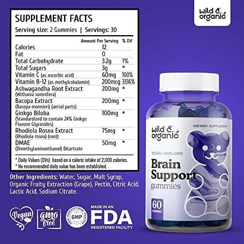Vitamina B-12/ Selvagem E Orgânica/ 60 Gomitas - Imagem 2