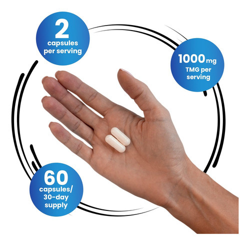 Suplemento Genex Tmg 1000mg Betaína Anidra 120 Cápsulas - Imagem 5
