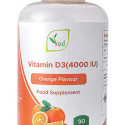 Gomas De Vitamina D3 Ved Para Adultos 4000 Ui, Sem Ogm - Sem