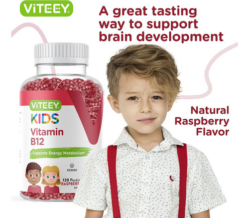 Vitamina B12 Para Gomas Infantis, 1000mcg - Metabolismo, Sup - Imagem 6