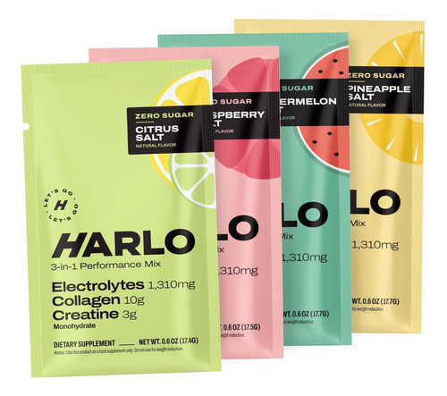 Harlo - Mistura De Bebida Eletrolítica De Pacote De Amostra